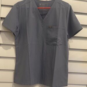 Figs Women’s V-Neck Slate Blue Caterina Top